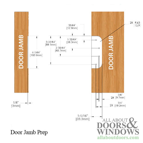 Truth Sentry Hinged Door Adjustable Set Hinge, LHO / RHI, 4 x 4 inches - Truth Sentry Hinged Door Adjustable Set Hinge, LHO / RHI, 4 x 4 inches