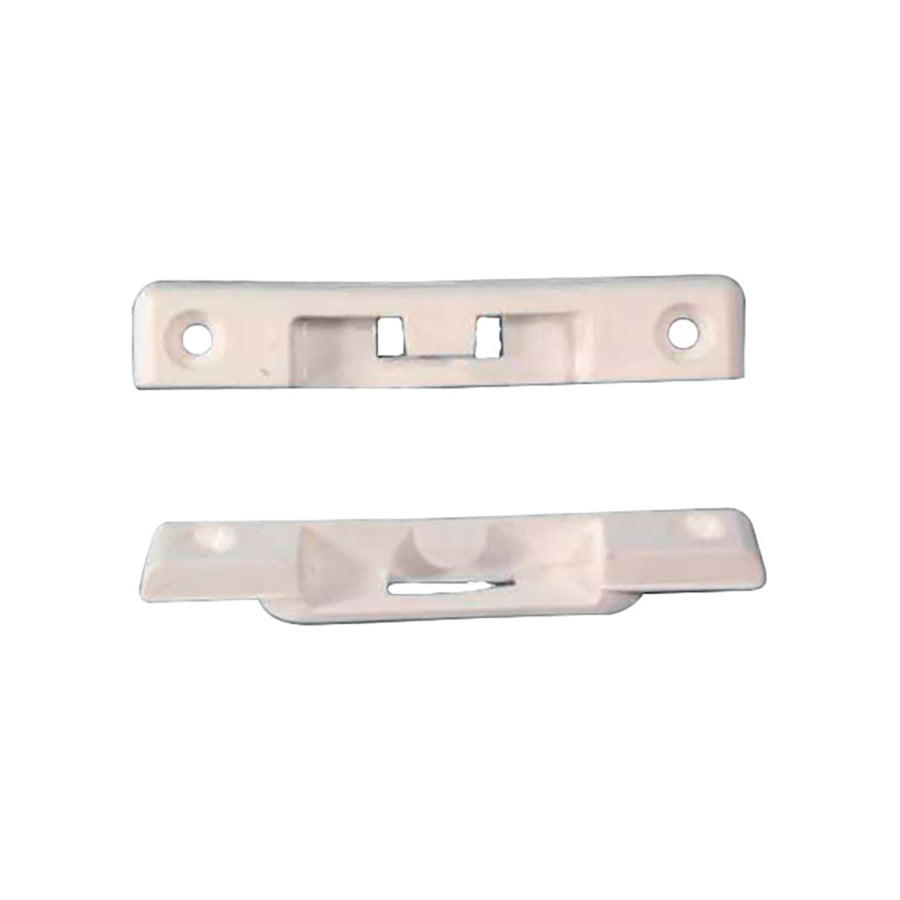 Keeper, Plastic,  2-5/16 Screw holes spacing - White - Keeper, Plastic,  2-5/16 Screw holes spacing - White