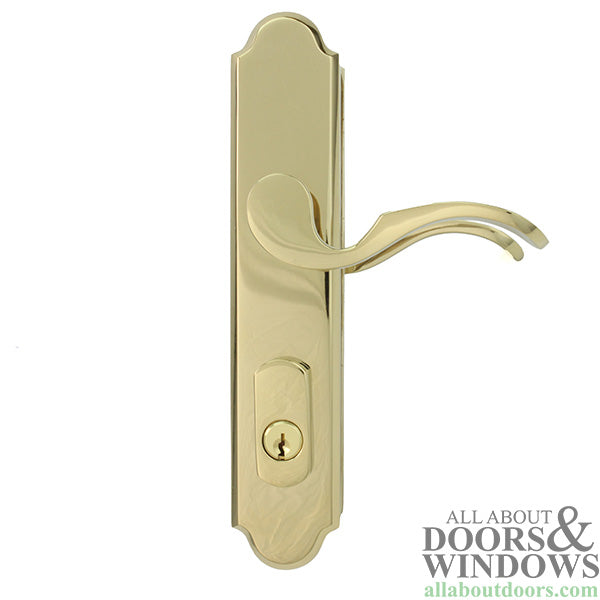 Multipoint Lock Handle Set, 45mm Plate, Active, Keyed with Thumbturn (Lever Above Cylinder) - Multipoint Lock Handle Set, 45mm Plate, Active, Keyed with Thumbturn (Lever Above Cylinder)