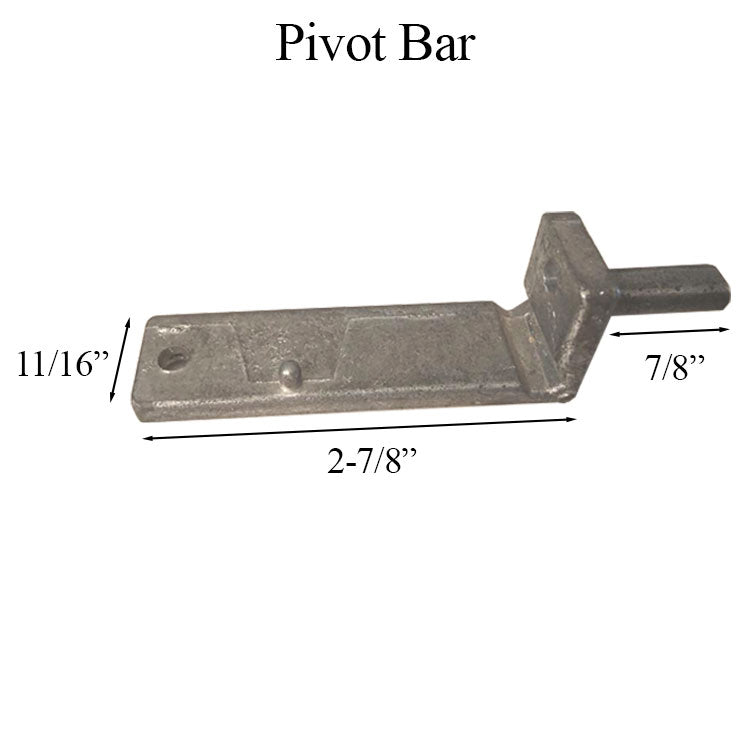 Pivot Bar, Zinc Die Cast, No Finish - Right Hand - Pivot Bar, Zinc Die Cast, No Finish - Right Hand