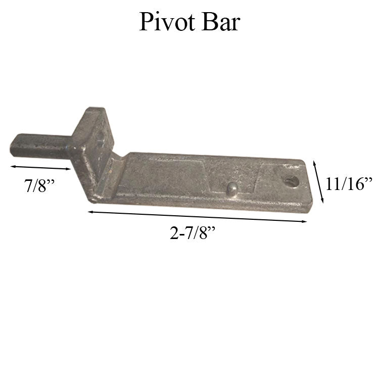 Pivot Bar, Zinc Die Cast, No Finish - Left Hand - Pivot Bar, Zinc Die Cast, No Finish - Left Hand