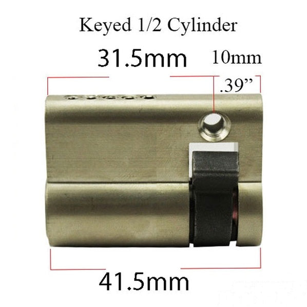 Hoppe 31.5/10 Inactive Keyed 1/2 cylinder - Hoppe 31.5/10 Inactive Keyed 1/2 cylinder