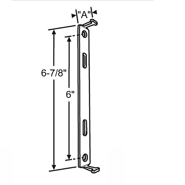 Thermoplast Dual Locking Keeper for Sliding Patio Doors - Thermoplast Dual Locking Keeper for Sliding Patio Doors