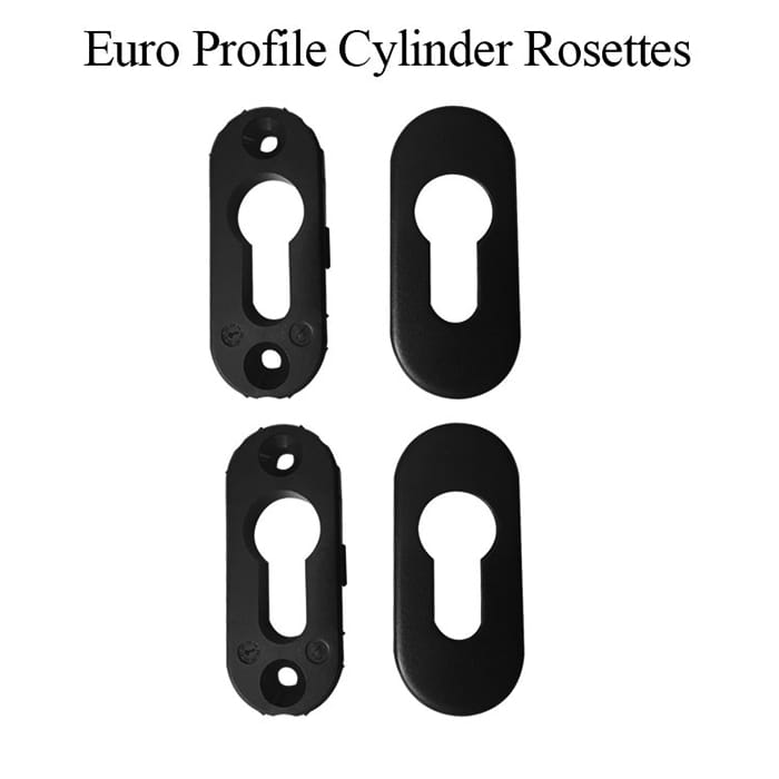 Euro Profile Key Cylinder Cover Escutcheon Plate - Rustic Umber - Euro Profile Key Cylinder Cover Escutcheon Plate - Rustic Umber