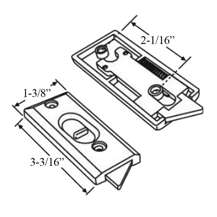 Tilt Latch, 2-1/16