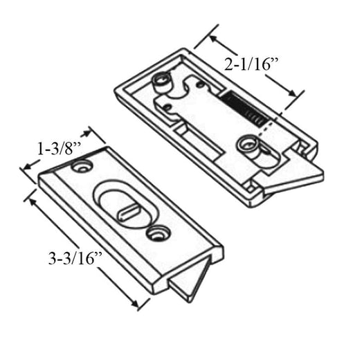 Tilt Latch, 2-1/16