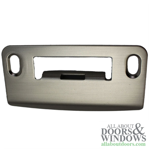 Multipoint Lock Strike Plate with Adjustable Tab – Brushed Nickel - Multipoint Lock Strike Plate with Adjustable Tab – Brushed Nickel