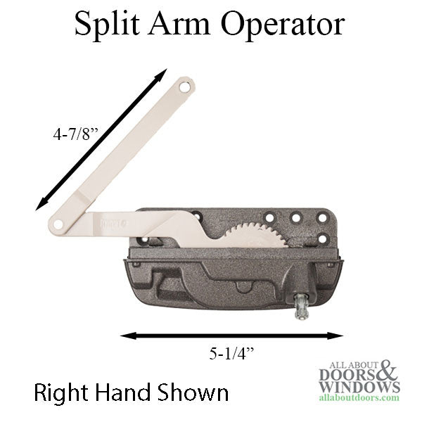 Andersen 100 Series Casement Split arm Operator, Left Hand - Andersen 100 Series Casement Split arm Operator, Left Hand