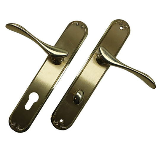Euro Active Handle Set - Left Hand - Polished Brass