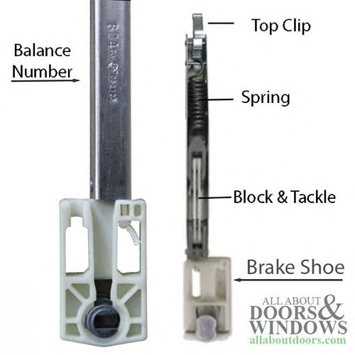 Andersen® 400 Series Tilt-Wash Double-Hung Window Balance Information - Andersen® 400 Series Tilt-Wash Double-Hung Window Balance Information