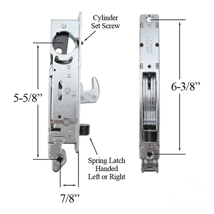Adams Rite Mortise Lock Left Hand / Right Hand Reverse - Adams Rite Mortise Lock Left Hand / Right Hand Reverse