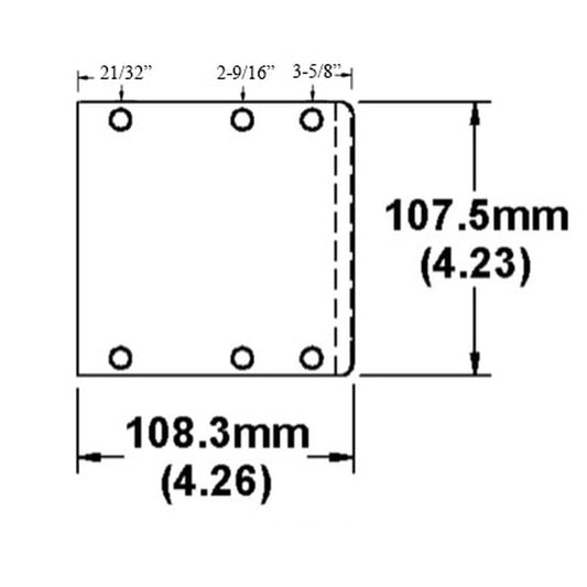 Strike Plate Extender with Latch & Deadbolt Rustic Umber