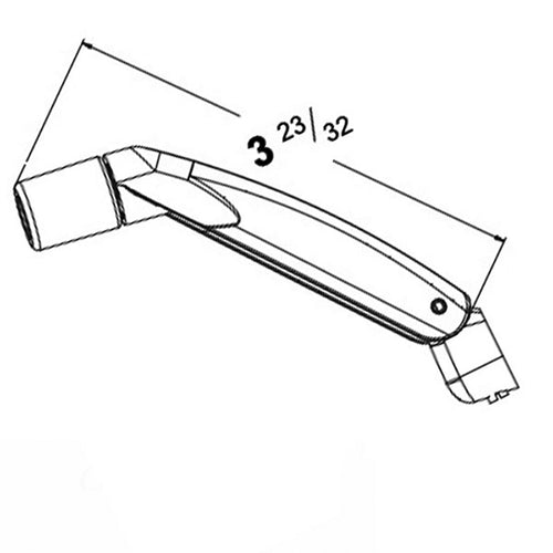 Andersen E-Series Folding Handle for Awning and Casement Windows White - Andersen E-Series Folding Handle for Awning and Casement Windows White