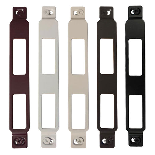 Larson Storm Door QuickFit Latch and Deadbolt Strike Plate 15/16 Inch x 6-7/8 Inch - Larson Storm Door QuickFit Latch and Deadbolt Strike Plate 15/16 Inch x 6-7/8 Inch
