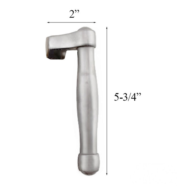 Sliding Door Receiver Lever Handle Left Hand F41-R Brushed Chrome Resista - Sliding Door Receiver Lever Handle Left Hand F41-R Brushed Chrome Resista