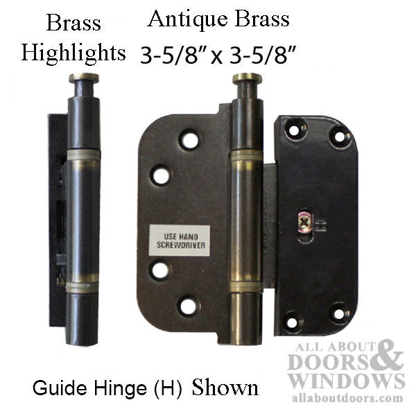 Columbus 2D Adjustable Guide Hinge (H) 3-5/8 x 3-5/8 - Columbus 2D Adjustable Guide Hinge (H) 3-5/8 x 3-5/8