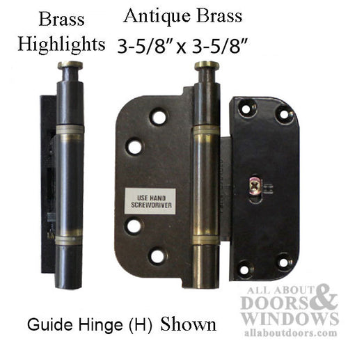 Columbus 2D Adjustable Guide Hinge (H) 3-5/8 x 3-5/8 - Columbus 2D Adjustable Guide Hinge (H) 3-5/8 x 3-5/8