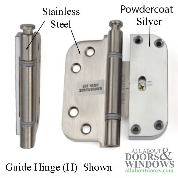 Columbus 2D Adjustable Guide Hinge (H) 3-5/8 x 3-5/8 - Columbus 2D Adjustable Guide Hinge (H) 3-5/8 x 3-5/8