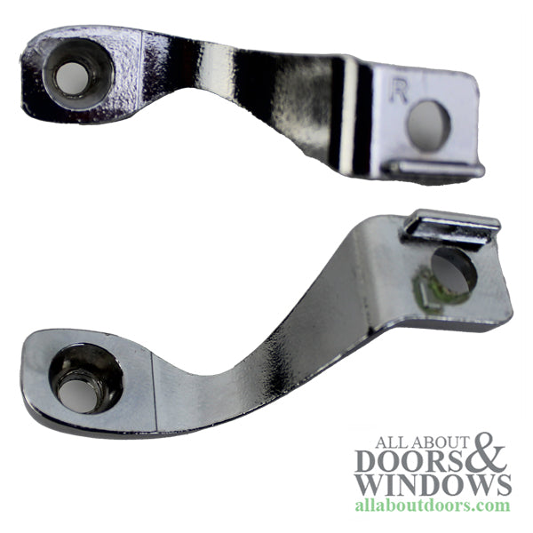 Diecast Chrome Plated Bracket Set for Attaching Wood Handles Left and Right Hand - Diecast Chrome Plated Bracket Set for Attaching Wood Handles Left and Right Hand