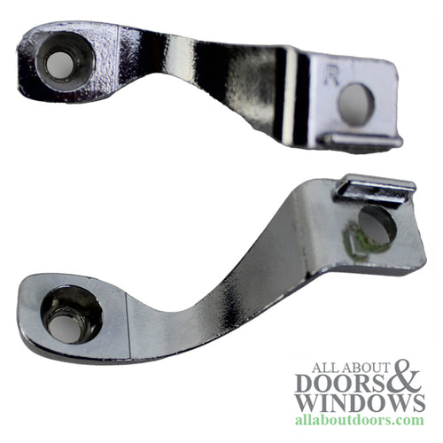Diecast Chrome Plated Bracket Set for Attaching Wood Handles Left and Right Hand - Diecast Chrome Plated Bracket Set for Attaching Wood Handles Left and Right Hand