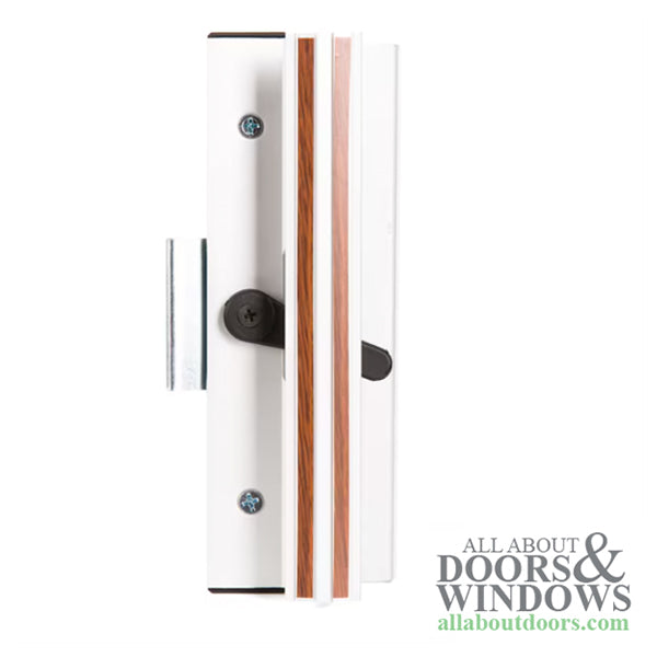 Handle Set for Sliding Patio Doors Clamp Style with Extruded Aluminum Inside Pull Diecast Outside Pull - Handle Set for Sliding Patio Doors Clamp Style with Extruded Aluminum Inside Pull Diecast Outside Pull