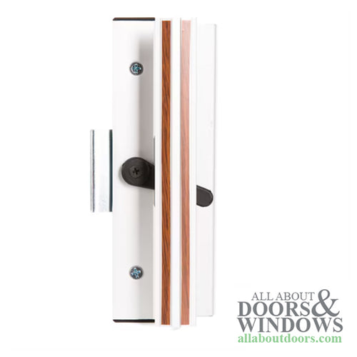 Handle Set for Sliding Patio Doors Clamp Style with Extruded Aluminum Inside Pull Diecast Outside Pull - Handle Set for Sliding Patio Doors Clamp Style with Extruded Aluminum Inside Pull Diecast Outside Pull