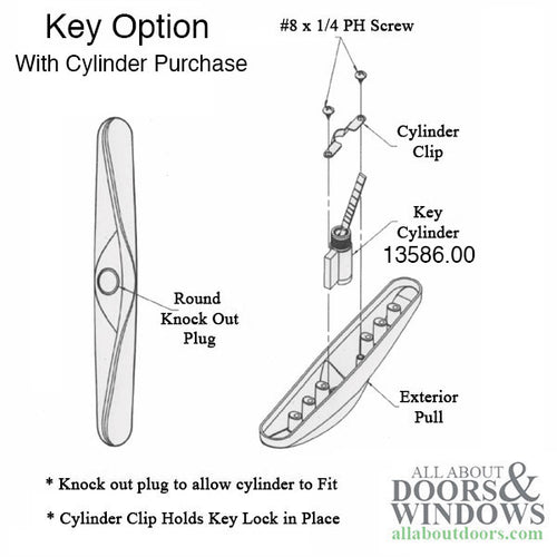 Amesbury Truth Sliding Patio Door Handle Set Interior and Exterior Non-Keyed - Amesbury Truth Sliding Patio Door Handle Set Interior and Exterior Non-Keyed