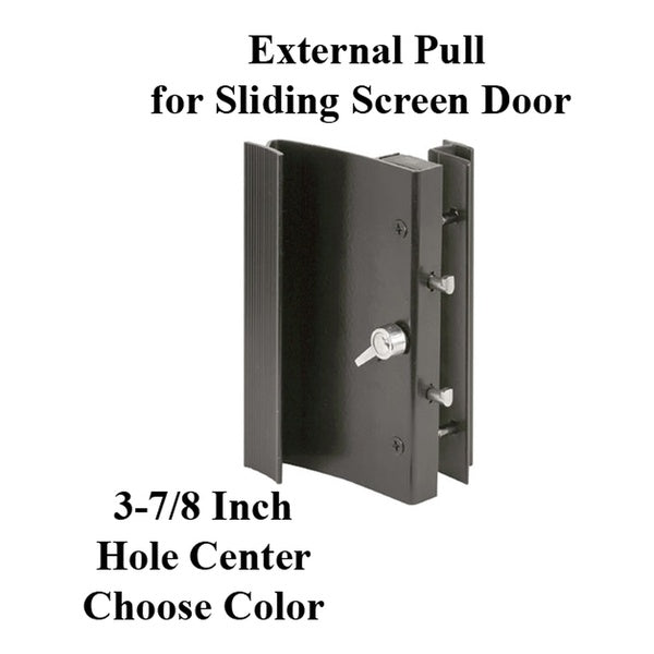 Handle Set for Sliding Patio Door with Extruded Aluminum Inside and Outside Pulls - Handle Set for Sliding Patio Door with Extruded Aluminum Inside and Outside Pulls