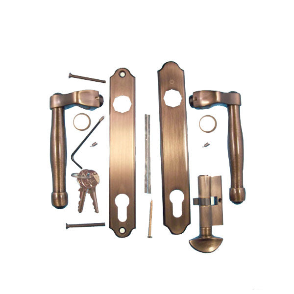 Fuhr L Type Handle Set for Sliding Patio Door Active Keyed - Fuhr L Type Handle Set for Sliding Patio Door Active Keyed