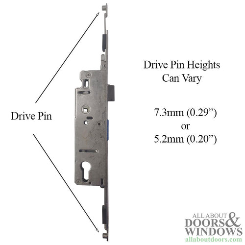 Hoppe HLS9350 Aluminum Door Gear for Balcony and Terrace Doors 35mm Backset - Hoppe HLS9350 Aluminum Door Gear for Balcony and Terrace Doors 35mm Backset