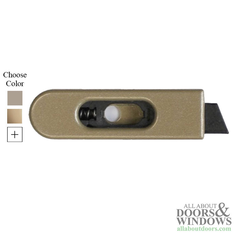 Pro Shield Tilt Latch for LOWER Sash Black Nose Left Hand - Pro Shield Tilt Latch for LOWER Sash Black Nose Left Hand