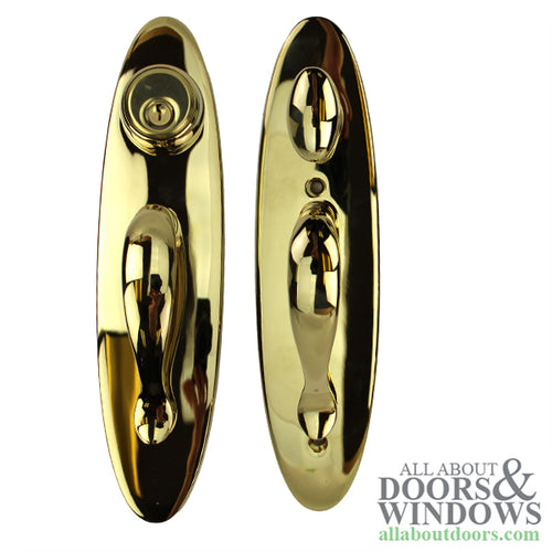 Peachtree Door Handle IPD Citadel Sliding Door Handle Set Polished Brass - Peachtree Door Handle IPD Citadel Sliding Door Handle Set Polished Brass