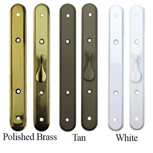Olympus Handle Set with Offset Thumb-turn for Sliding Glass Doors Non-Keyed Door Handle - Olympus Handle Set with Offset Thumb-turn for Sliding Glass Doors Non-Keyed Door Handle