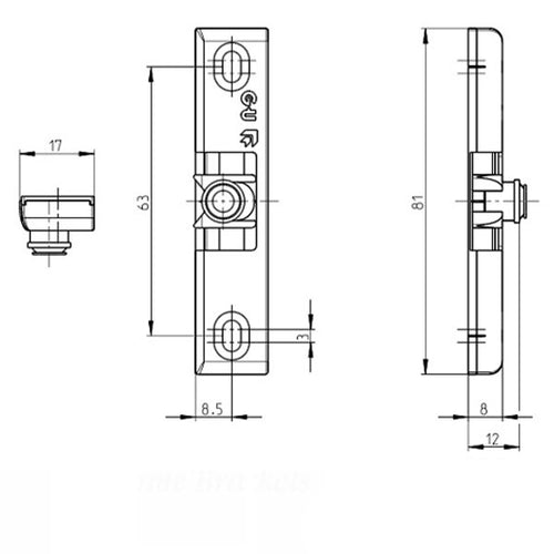 G-U Ferco roller catch for Tilt & Turn windows or balcony terrace door - G-U Ferco roller catch for Tilt & Turn windows or balcony terrace door