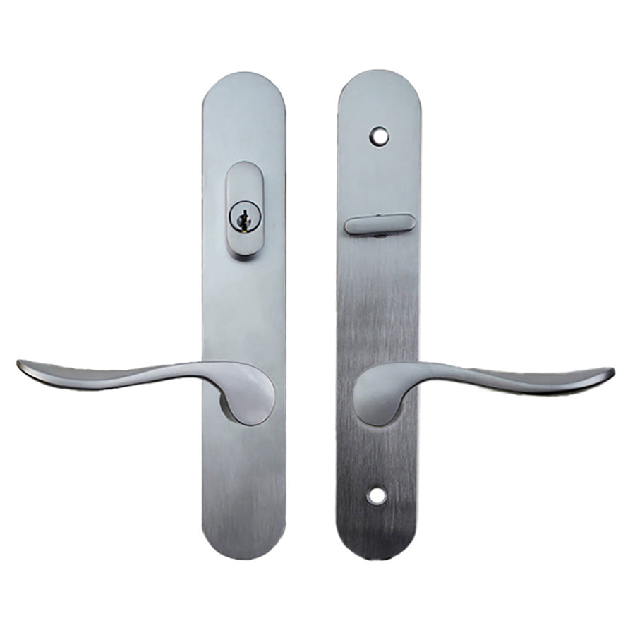 Marvin Active Keyed Multi-point Lock Trim for Hinged Door -  Satin Chrome - Marvin Active Keyed Multi-point Lock Trim for Hinged Door -  Satin Chrome