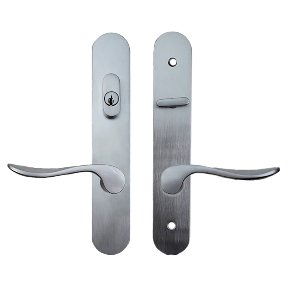 Marvin Active Keyed Multi-point Lock Trim for Hinged Door -  Satin Chrome - Marvin Active Keyed Multi-point Lock Trim for Hinged Door -  Satin Chrome