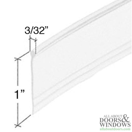 Keller 600 Series Shower Door Vinyl Sweep 37 Inch Rolls Clear - Keller 600 Series Shower Door Vinyl Sweep 37 Inch Rolls Clear