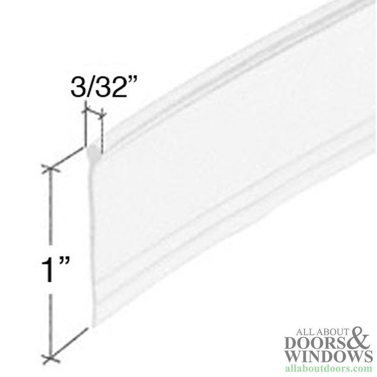 Keller 600 Series Shower Door Vinyl Sweep 37 Inch Rolls Clear - Keller 600 Series Shower Door Vinyl Sweep 37 Inch Rolls Clear