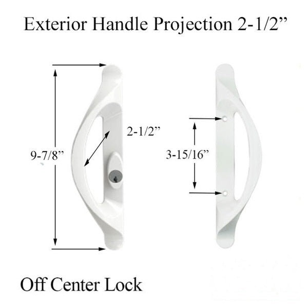 Truth Sliding Door Handle With Offset Key Cylinder Active Sliding Door Handle - Truth Sliding Door Handle With Offset Key Cylinder Active Sliding Door Handle