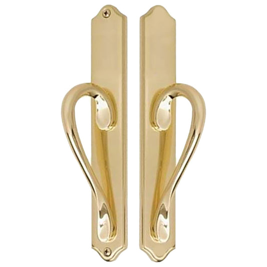 Inspirations Door Handle For Sliding Glass Patio Door Wide Passive Dummy Polished Brass Door Handle