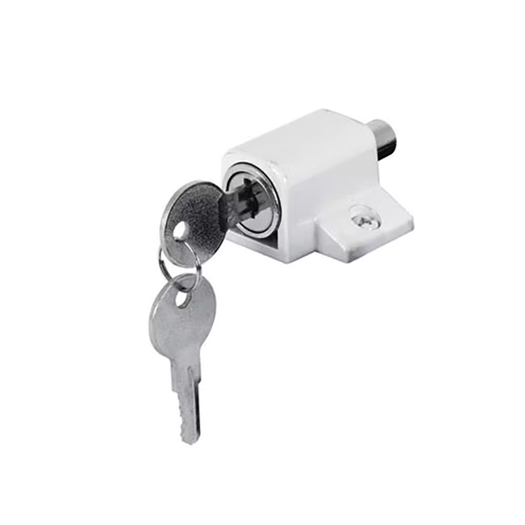 Sliding Patio Door Push-in Keyed Lock - Sliding Patio Door Push-in Keyed Lock