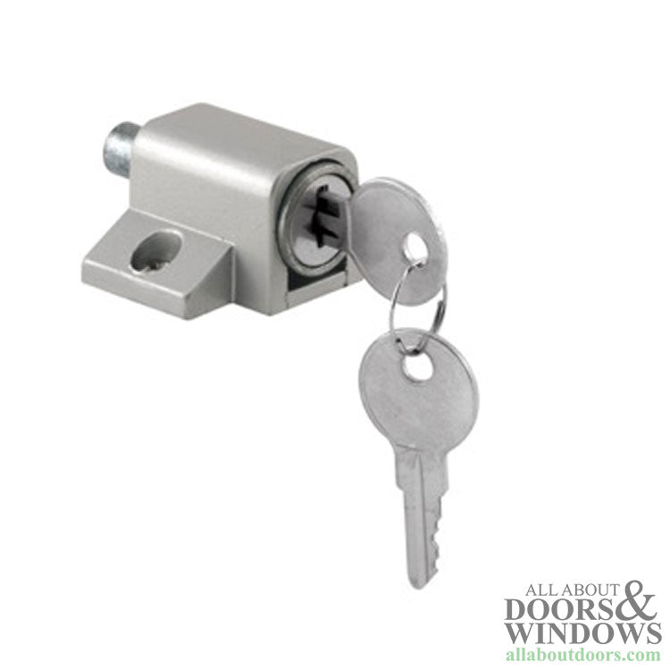 Sliding Patio Door Push-in Keyed Lock - Sliding Patio Door Push-in Keyed Lock