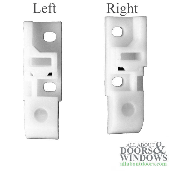 Quaker Sash Guide,  White Plastic, Left Hand - Quaker Sash Guide,  White Plastic, Left Hand
