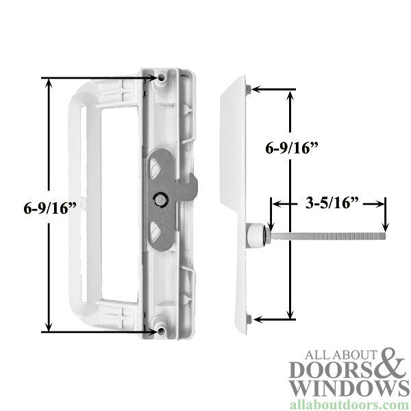 Ideal Security Sliding Patio Door Handleset Keyed Non Handed Door Handles - Ideal Security Sliding Patio Door Handleset Keyed Non Handed Door Handles