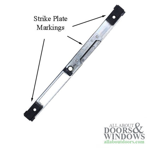 Strike Plate, Latch & Deadbolt, Raised Right Hand - Strike Plate, Latch & Deadbolt, Raised Right Hand
