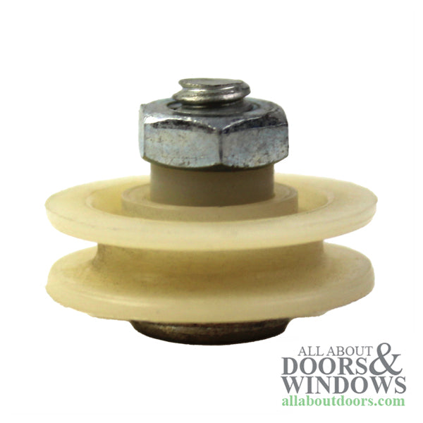 Bottom Mount Roller Assembly with 1 Inch Nylon Wheel Diameter for Sliding Screen Doors - Bottom Mount Roller Assembly with 1 Inch Nylon Wheel Diameter for Sliding Screen Doors