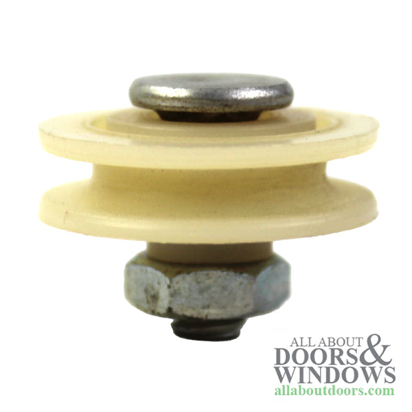 Bottom Mount Roller Assembly with 1 Inch Nylon Wheel Diameter for Sliding Screen Doors - Bottom Mount Roller Assembly with 1 Inch Nylon Wheel Diameter for Sliding Screen Doors