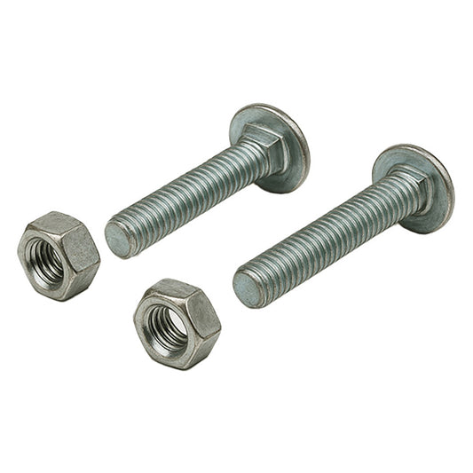 Carriage Bolts with Nuts – 1/4"-20 x 1-7/8" – 12 Pack