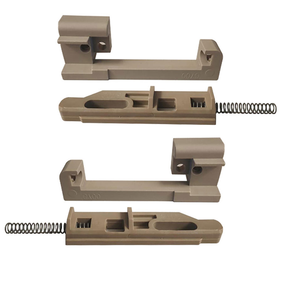 Peachtree Ariel Double Hung Aluminum Upper Sash Tilt Latch Driftwood Finish - Slide with Spring (Pack) - Peachtree Ariel Double Hung Aluminum Upper Sash Tilt Latch Driftwood Finish - Slide with Spring (Pack)