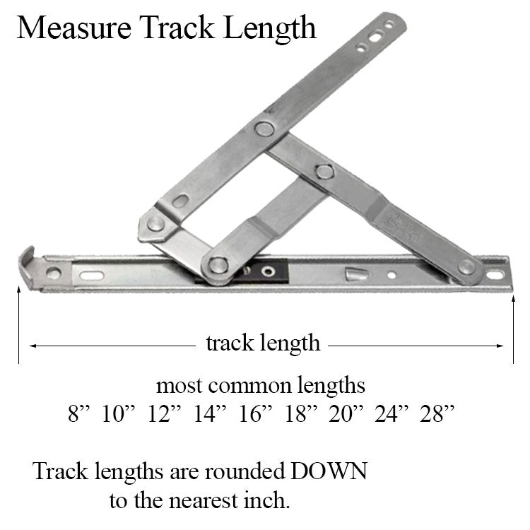 Anderberg 201SS 4 Bar Window Hinge with Stop Stainless Steel - Anderberg 201SS 4 Bar Window Hinge with Stop Stainless Steel